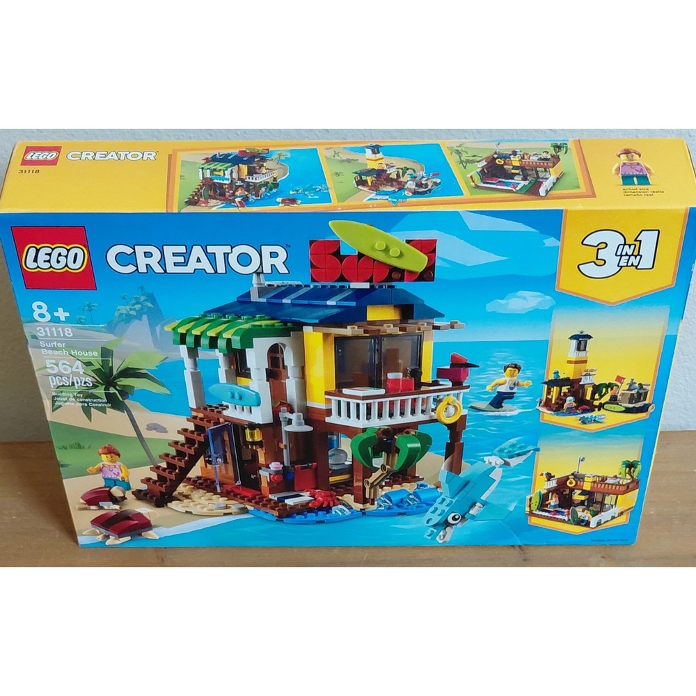 LEGO Creator 3-in-1 31118 Surfer Beach House 564 Pieces Retired Set - Picture 8 of 8